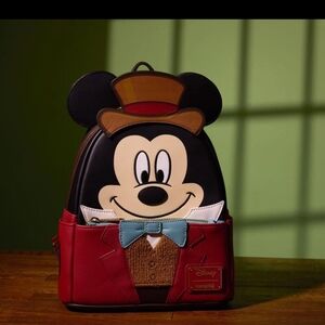 Loungefly Disney Mickey Mouse  Christmad Carol Bob Crachit  Backpack